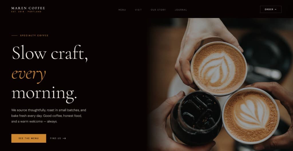 Cafe concept V1 preview